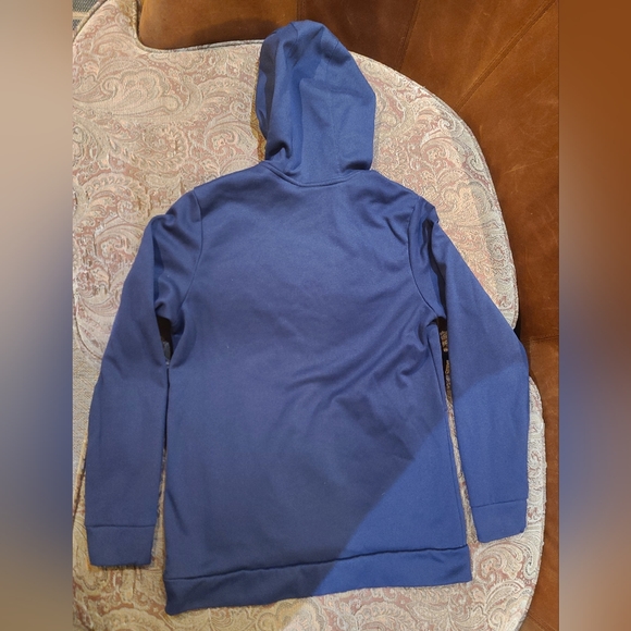 Nike Dri Fit mens blue pullover hoodie - Picture 2 of 5